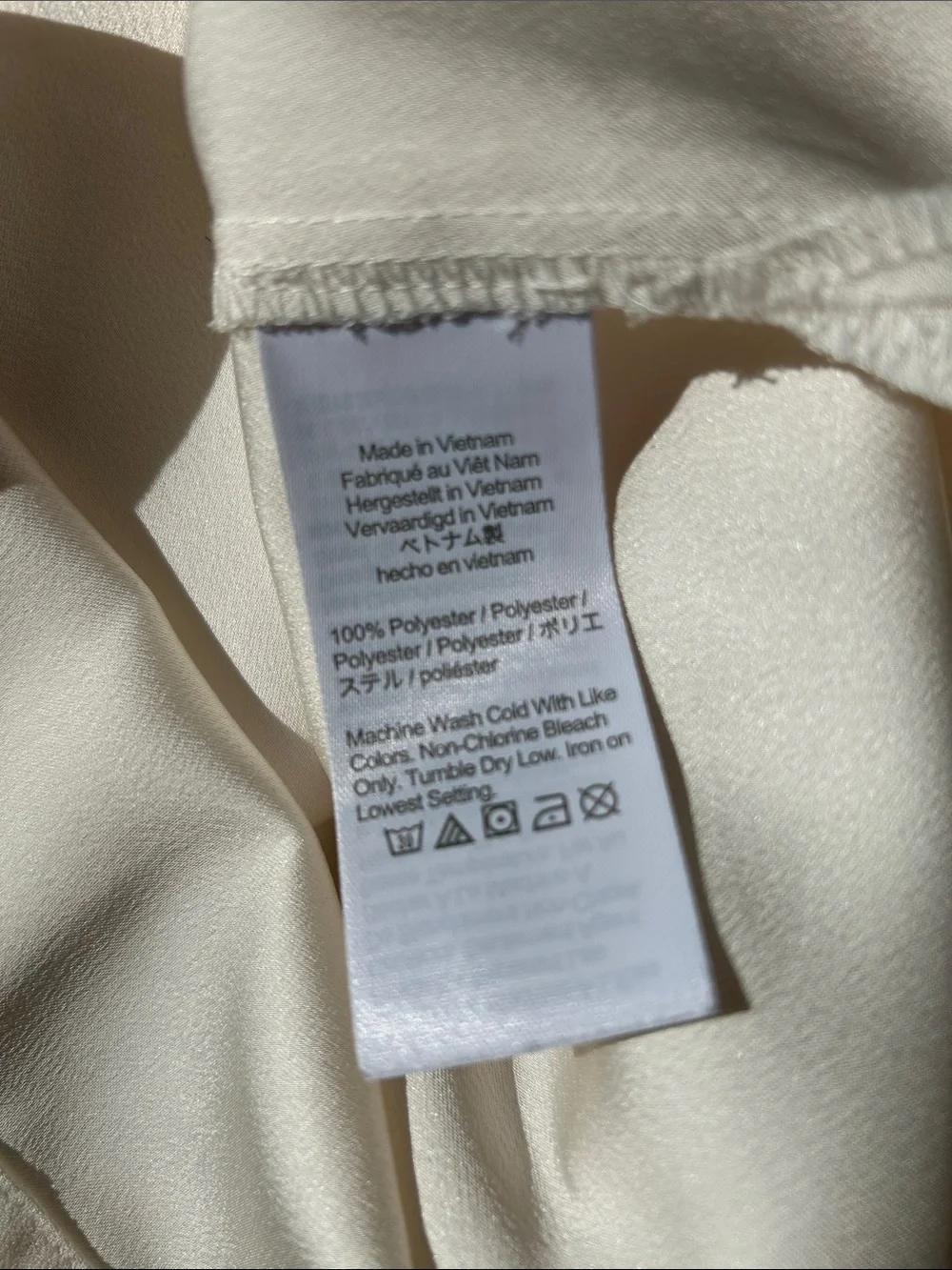 J. Crew Cream Keyhole Long-Sleeve Blouse Size XS